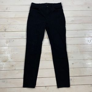 J BRAND Maria High-Rise Super Skinny Black Jeans